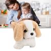 Simulation Plush Electric Puppy Battery Powered Walking Wagging Tail Barking Plush Puppy Dog Beige
