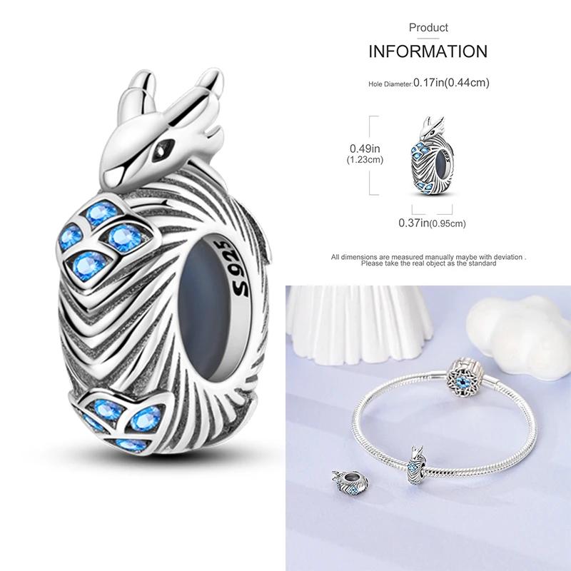 New Charms Copper Retro Charm Evil Eyes Elephants Snake Beads Fit Original Bracelet Diy Jewelry Women Gift