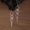 Skull Earring Punk Style Alloy Dangle Jewelry For Women