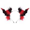 Halloween Dark Headdress Comic Convention Demon Horns Cosplay Props Bat Beast Ears Multi-Color Plush Unisex Headband Performance