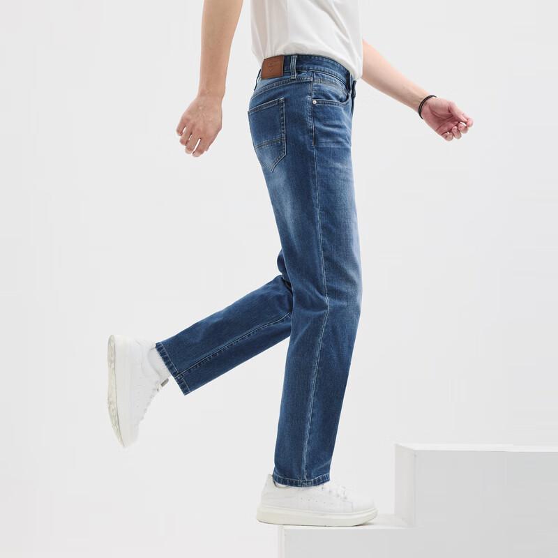 SEPTWOLVES Men's Washed Stretch Denim Jeans