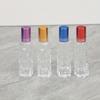 4 piezas Botella Roll-On de Aceite Esencial de 10 ml Recargable Botella de Perfume Botella Roll-On de Vidrio para Aceite Esencial Contenedor de Cosméticos