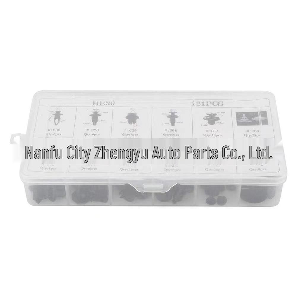 121-Piece Car Retaining Clips for Honda - Plastic HE30 Clips Set