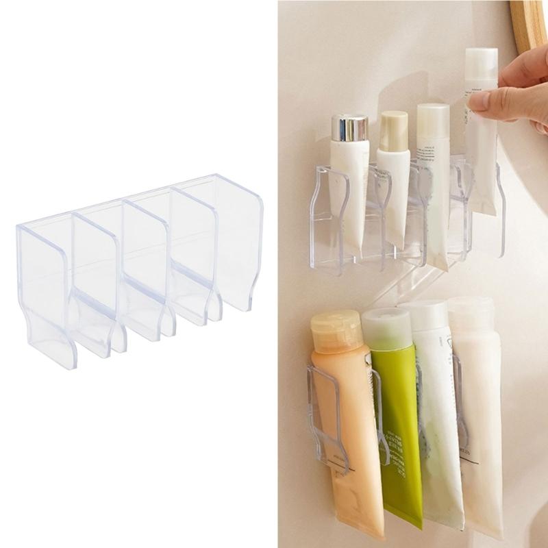 Vertikaler Handcremespender Wandmontierte Aufbewahrungseinheit Mehrere Fächer Badezimmer Hautpflege Regale Organizer