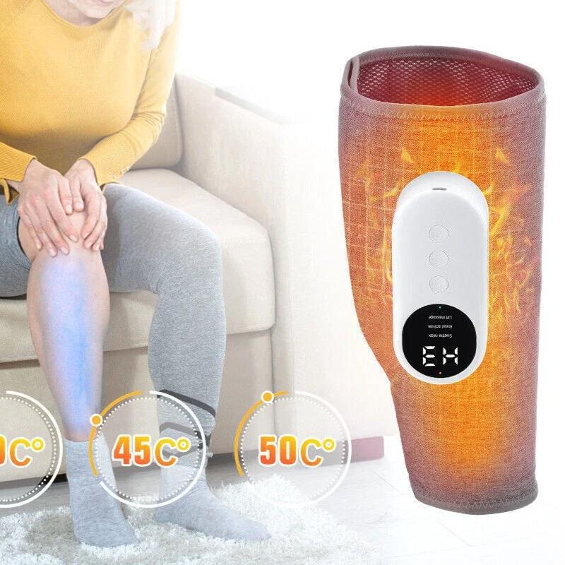 2026 New 360° Leg Massager 3 Modes Air Compression Heat Calf Massager Adjustable Intensity Relieve Foot Muscle Promote Blood Circulation
