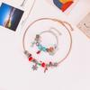 Hand Decorated Christmas Countdown Calendar Gift Box Set   Beaded Bracelet   Bracelet Gift Wholesale 2pcs Bracelets