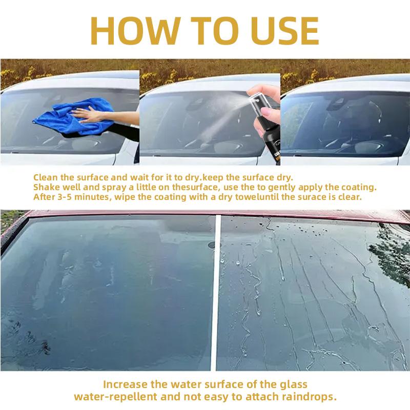 Autoglas Anti-Regen Wasserabweisendes Nano-Coating Hydrophober Wasserdichter Agent Ölfilmentferner Autoglasfolienmittel