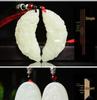 Xinjiang Hotan Jade Tai Chi Dragon and Phoenix Pendant with Certificate – Auspicious Jade Pair