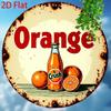 Vintage Xcm Round Metal Wall Sign  Retro Aluminum Tin Plaque D Flat Art for Garden Bar Cafe Garage