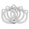 3 Inch Exhaust Gasket 2-Bolt 78mm Flange High Temperature Gasket Fire Ring 5PCS