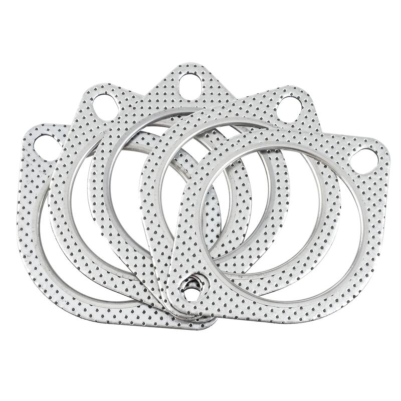 3 Inch Exhaust Gasket 2-Bolt 78mm Flange High Temperature Gasket Fire Ring 5PCS
