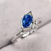 CAOSHI Versatile Luxury Women's Rings Elegant Brilliant Blue Cubic Zirconia Fancy Birthday Gift Chic Wedding Lady's Zircon