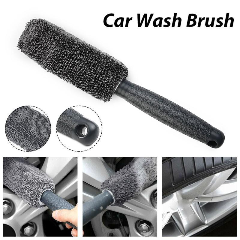 1pcs Wheel Cleaning Brush Black Bristle Clean Cleaner