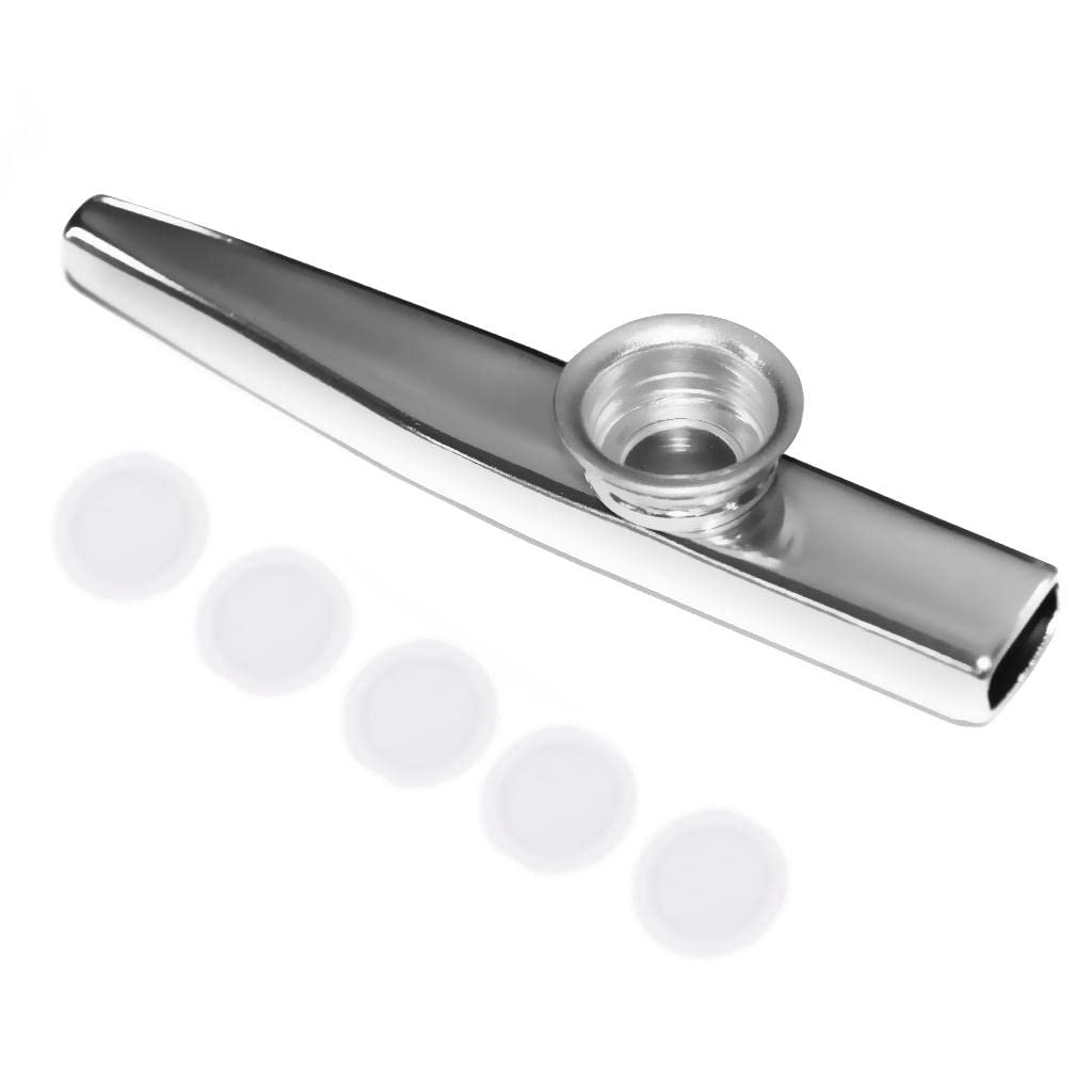 MagiDeal Kazoo Music Toy Submarine Kazoo Metal Silver