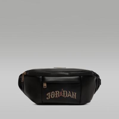 Herren Jordan Synthetikleder Bauchtasche Unisex Schwarz ONESIZE
