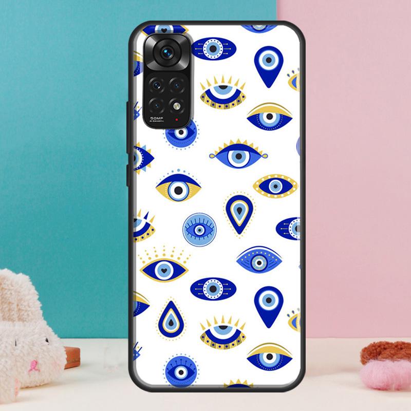 Evil Eye Case For Xiaomi Redmi Note 14 13 Pro 12 11 9 10 9S 10S 11S 12S Redmi 14C 13C 10C 12C Cover