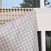 Kitchen Short Curtain Panel with Top, Light Filtering Polyester Privacy Panel and Trim Accent Style Window Drape