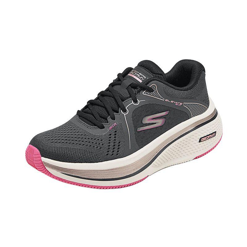 Skechers Lightweight Supportive Breathable Comfortable Running Shoes Women Sneaker Black 129005-BKPK
