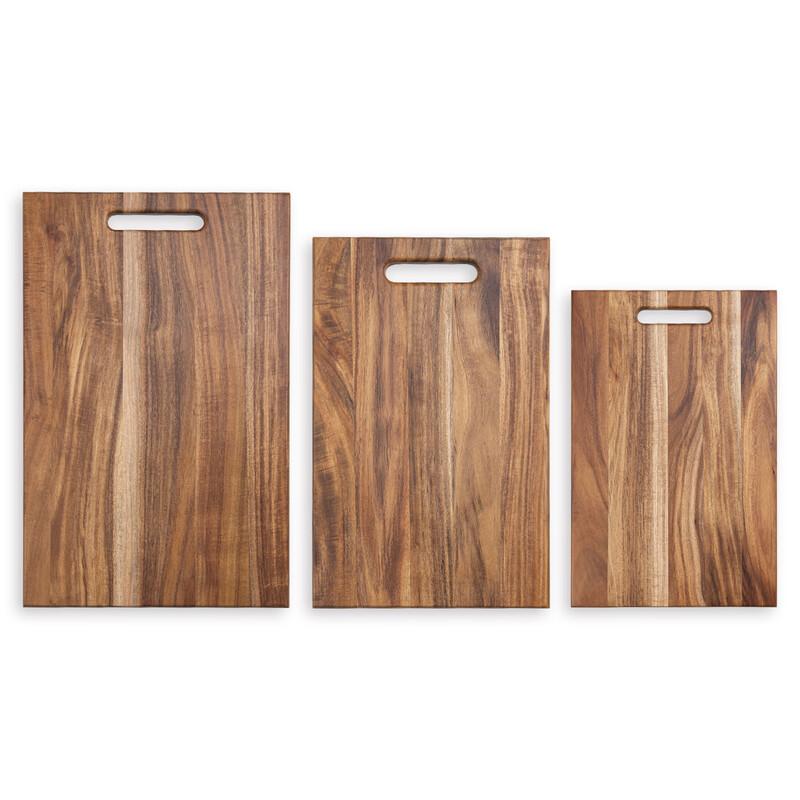 Large Acacia Wood Cutting Board Set