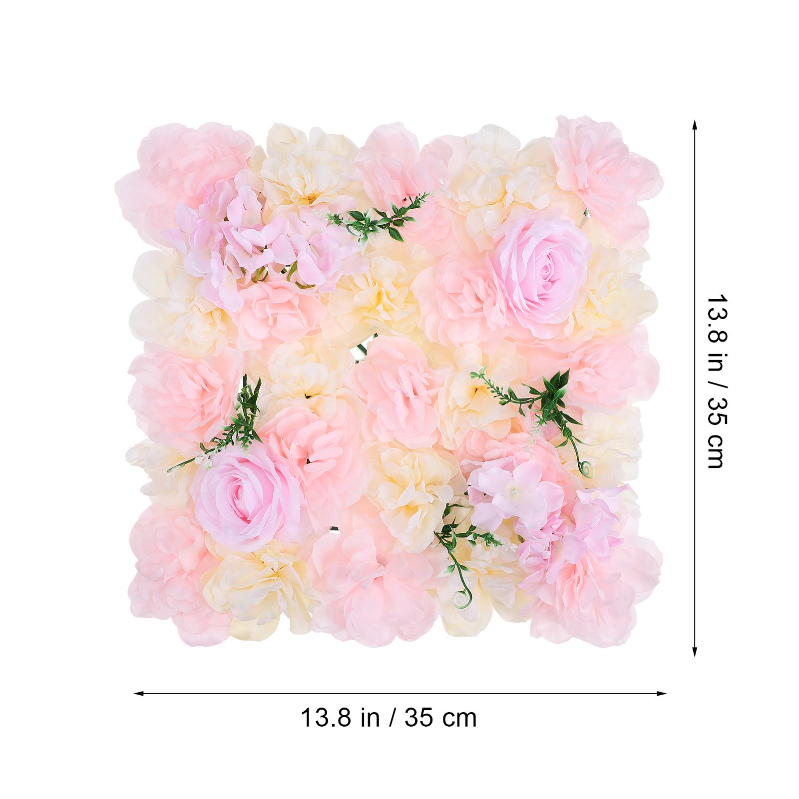 6Pcs Flower Backdrop Wall Decor Realistic Artificial Flowers for Wedding Aisle Centerpieces Decoration Indoor Outdoor Use
