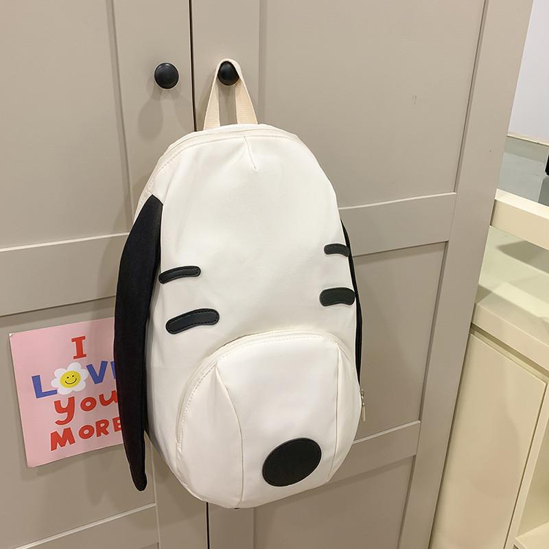 

Snoopy Cartoon Backpack For Kids With Nylon And Laptop Storage
