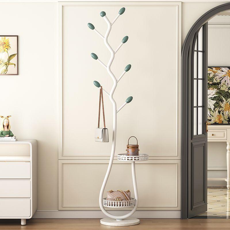 Domestic Floor Hanger Home Bedroom Standing Iron Coat Rack Living Room Entrance Coat Hat Key Storage Interior Luxury Decoration