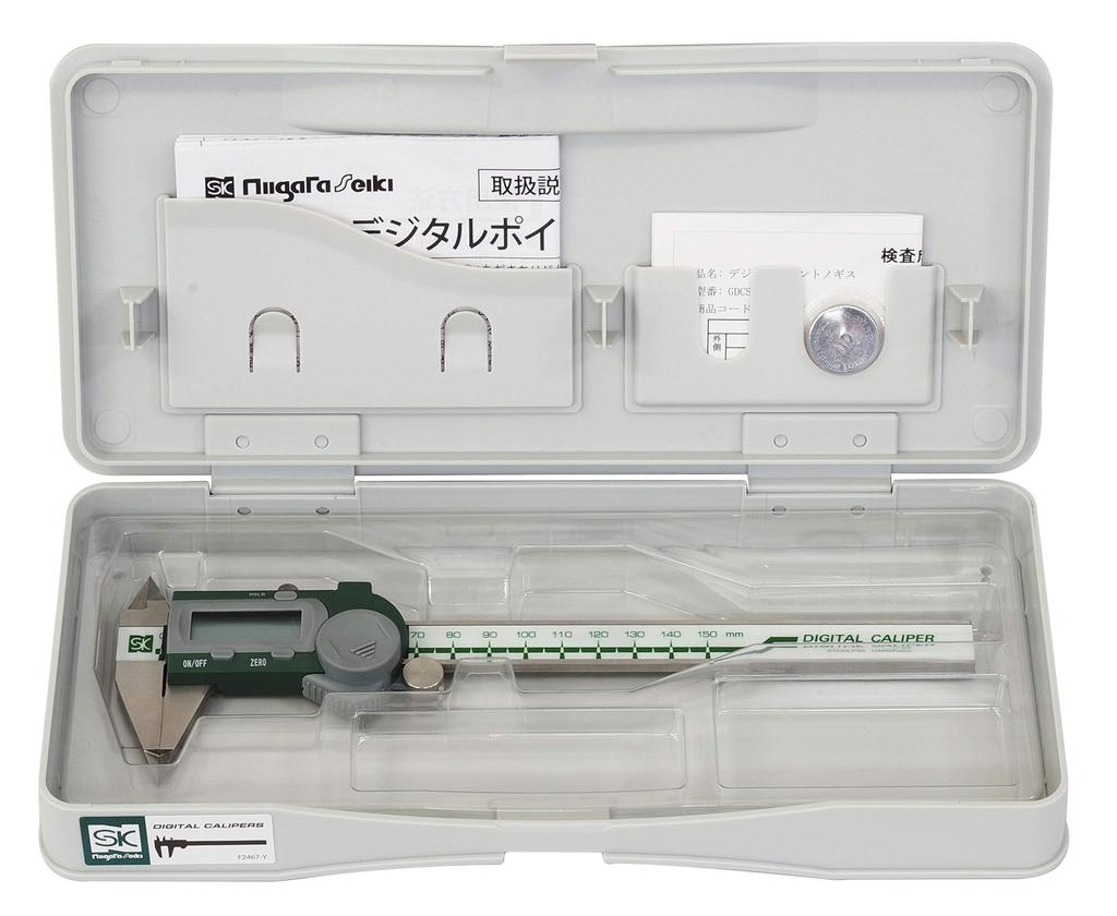 Niigata Seiki SK Digital Point Sharp Caliper, Tip, 150mm, GDCS-150P