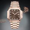 Specht & Söhne New Luxury Men's Watch 41MM Rose Gold Automatic Mechanical Wriswatch Genunie Leather Sports Watches 5Bar