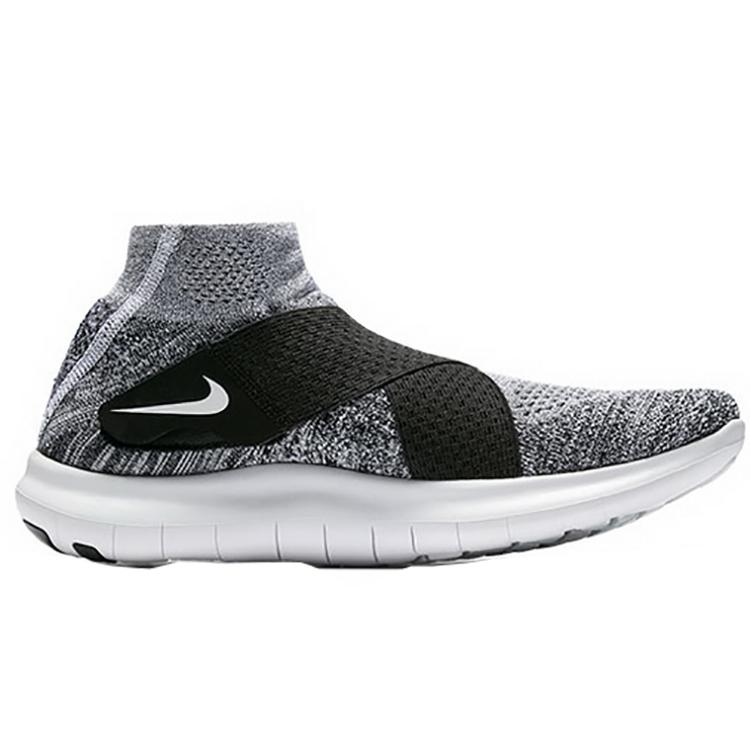New Nike Free Rn Motion Flyknit 2017 'Black White' Women's 880846-001