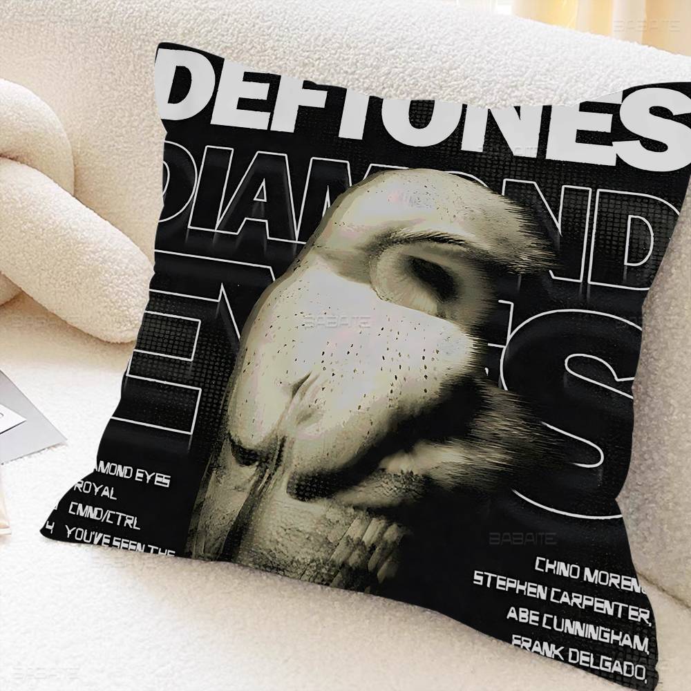 Rock DDeftones Band Pillow Cover for Bedroom Room and Living Room Sofa Decorative Cushion Cover