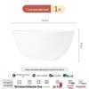 Bol à soupe en porcelaine d'os blanc pur