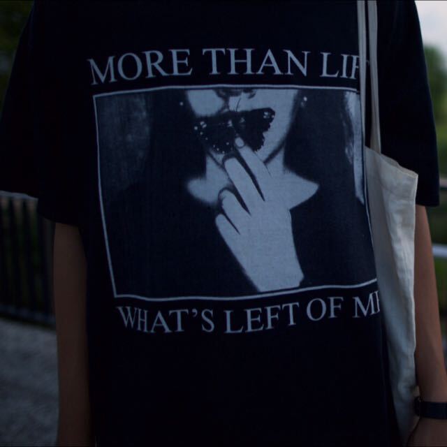 

SALE MORE THAN LIFE WHAT S LEFT OF ME reprinted shirt Unisex T-Shirt XL