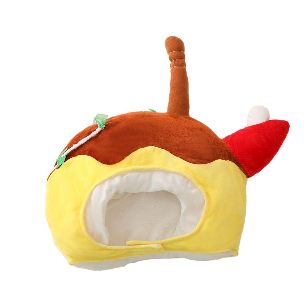 Bestmaple Cotton Takoyaki Cap, Cosplay Hat, Funny Octopus Hat, Headgear, Animal Mask, for Photo Shoots and Parties (Takoyaki)