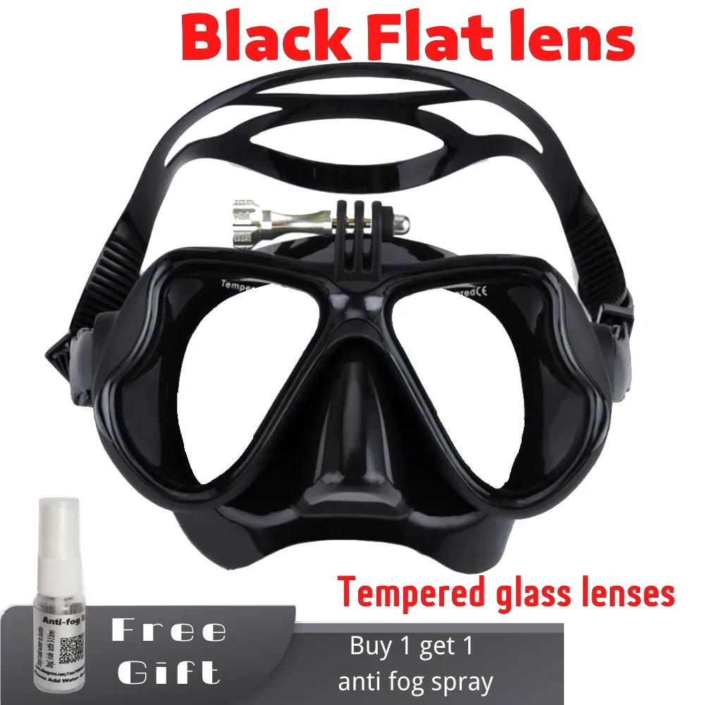 Myopie-Tauchmaskenhalter für GoPro-Brillen, Silikonbrillen, gehärtete Brillengläser mit Antibeschlag-Spray