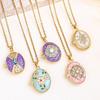 Openable Photo Locket Pendant Necklace Pearls Gold Clavicle Chain  Sweater Shirt Accessories