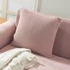 New Design Colors Thick Polar Fleece Sofa Protective Cover Jacquard Solid Printed Pillowcase Cover For Soft Cushion 45x45cm