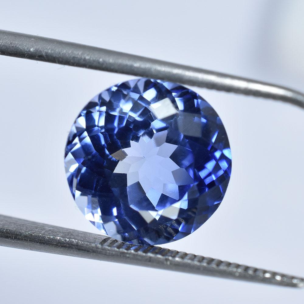 Blue Sapphire 6.60 CT   Round Cut Natural Loose Gemstone
