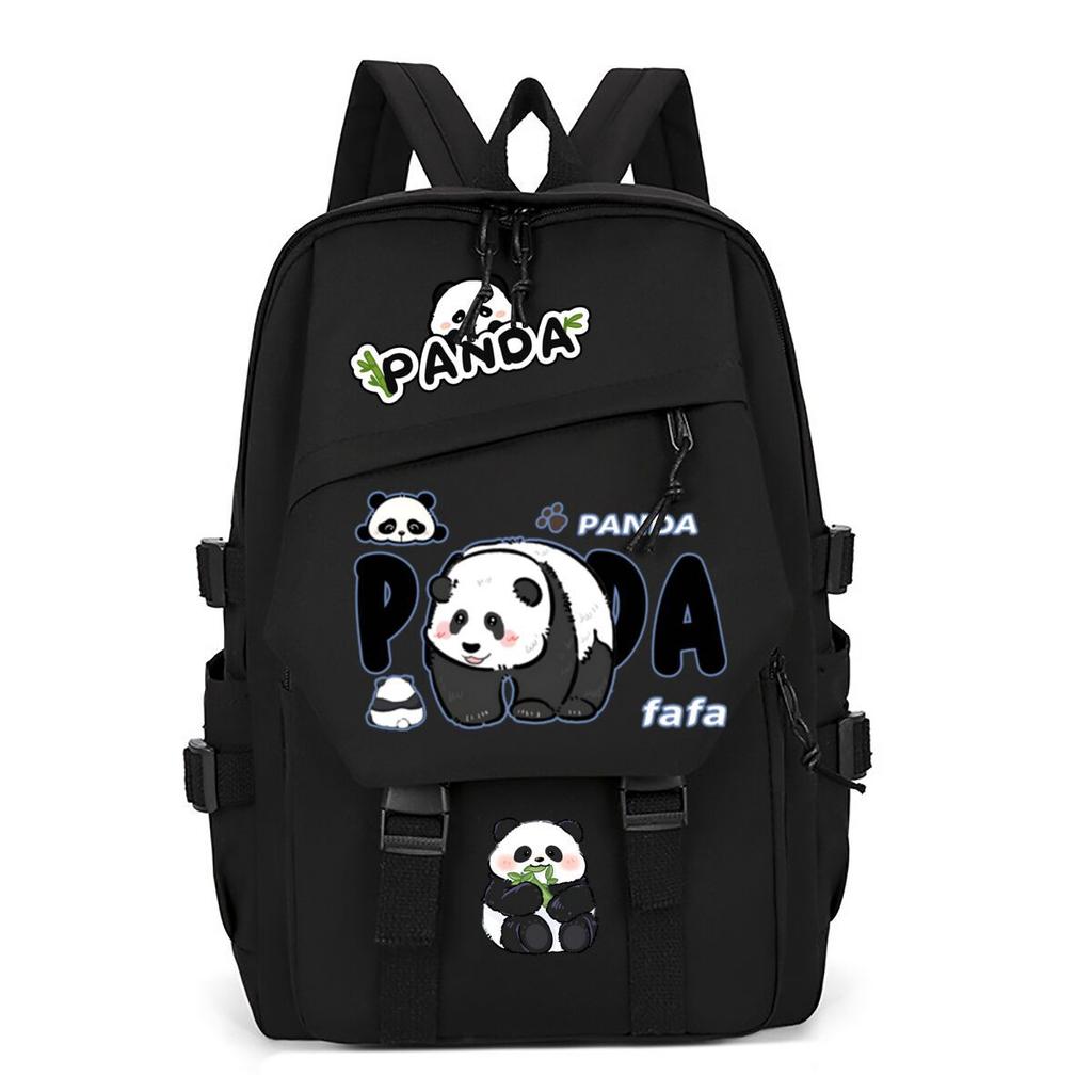 Panda Huahua Cartoon Printing Primary And Secondary School Students High Value Backpack Large Capacity Versatile School Bag