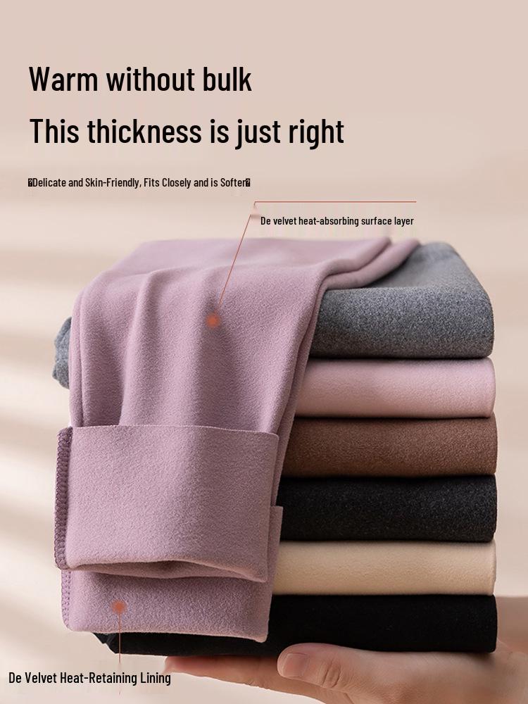 2025 Damen Warme Samt-Leggings - Herbst/Winter Plus Wolle Dünner Stil