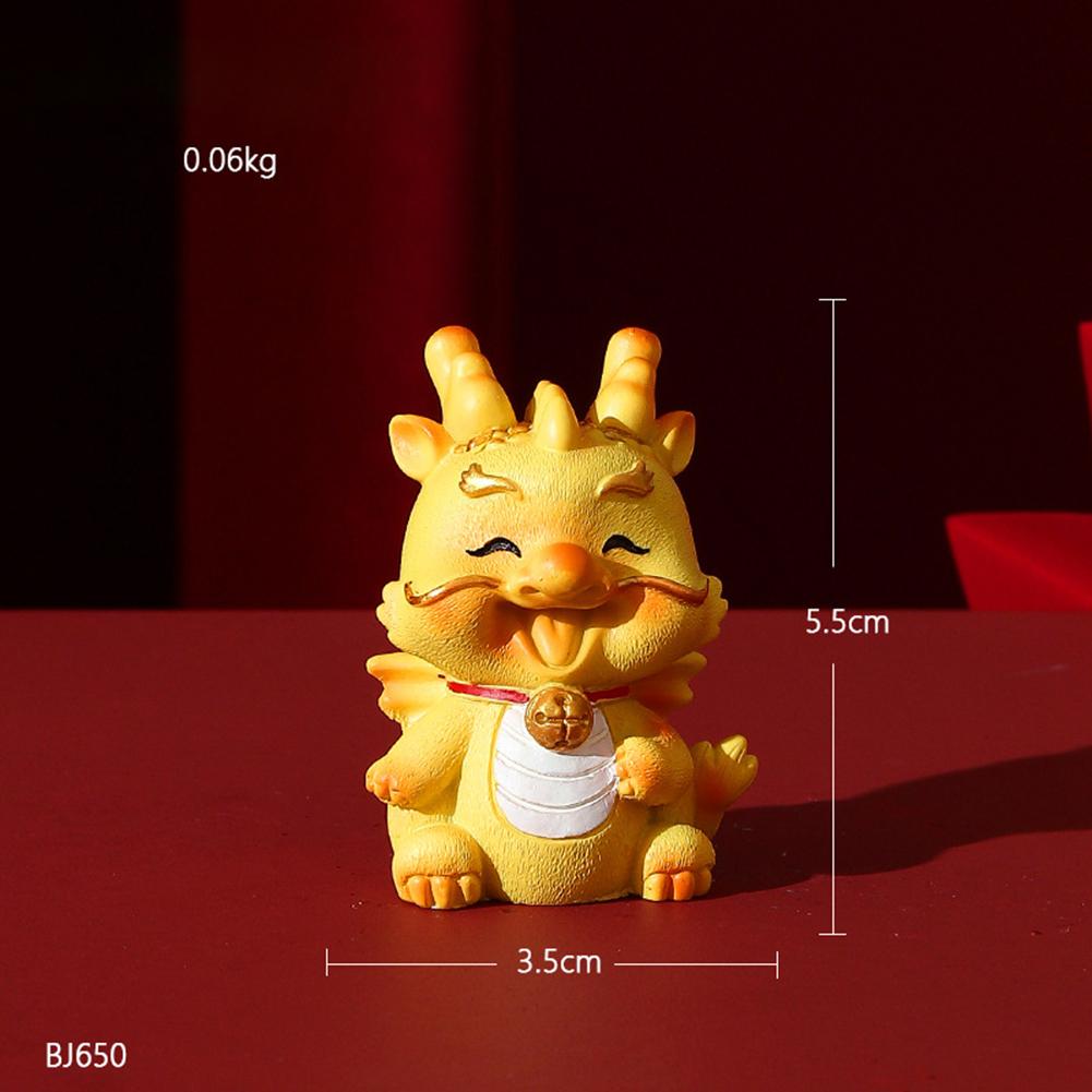 Dragon Mascot Fish Tank Decoration Cute Little Dragon Micro Landscape Desktop Resin Ornaments For New Year Home Decor