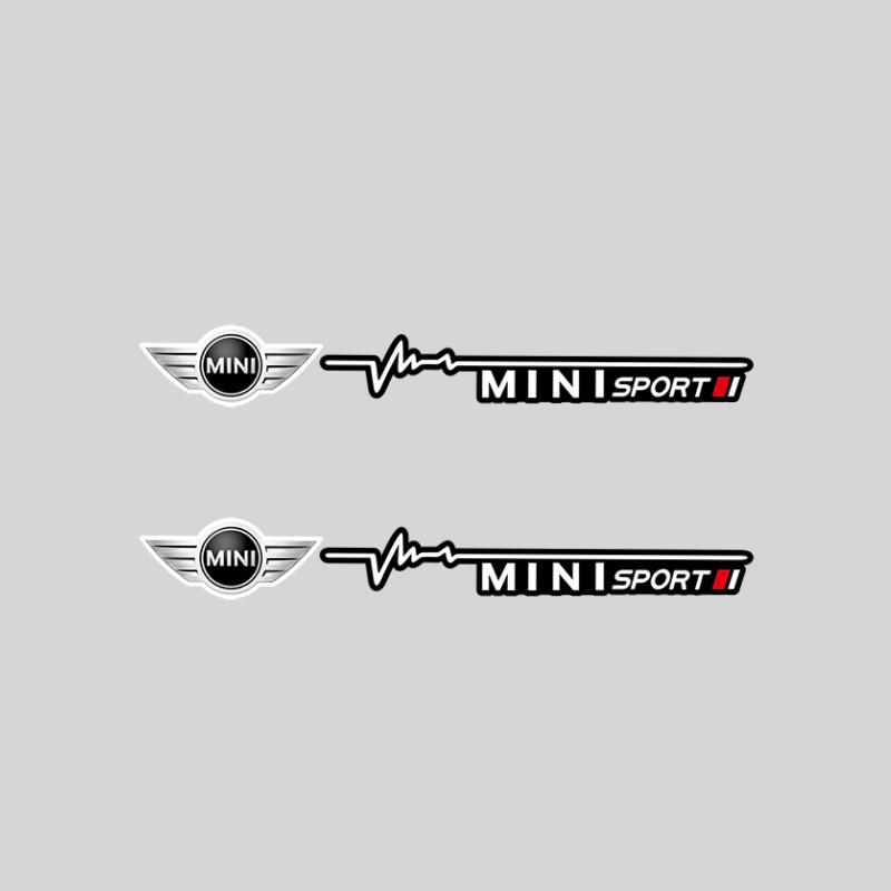 2/4Pcs Car Window Wiper Stickers Emblem Accessories For Mini Cooper JCW Works Hatch F54 F55 F56 F57 F60 R50 R52 R53 R55 R56 R57 Uylez55