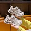 Korean Mesh Breathable Dad Shoes for Women In Summer 2025 New Fashion Versatile Sports and Leisure Lace-up Little White Shoes