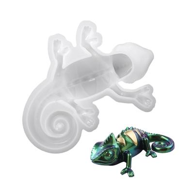 Silicone Handmade Mold Anole Shape Crafting Supplies Suitable for Resin Art Craft and Home Decorating Projects