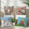 Cartoon Bubu And Dudu Personalized Picture Text Home Decorative Pillows Household Gifts 45X45Cm