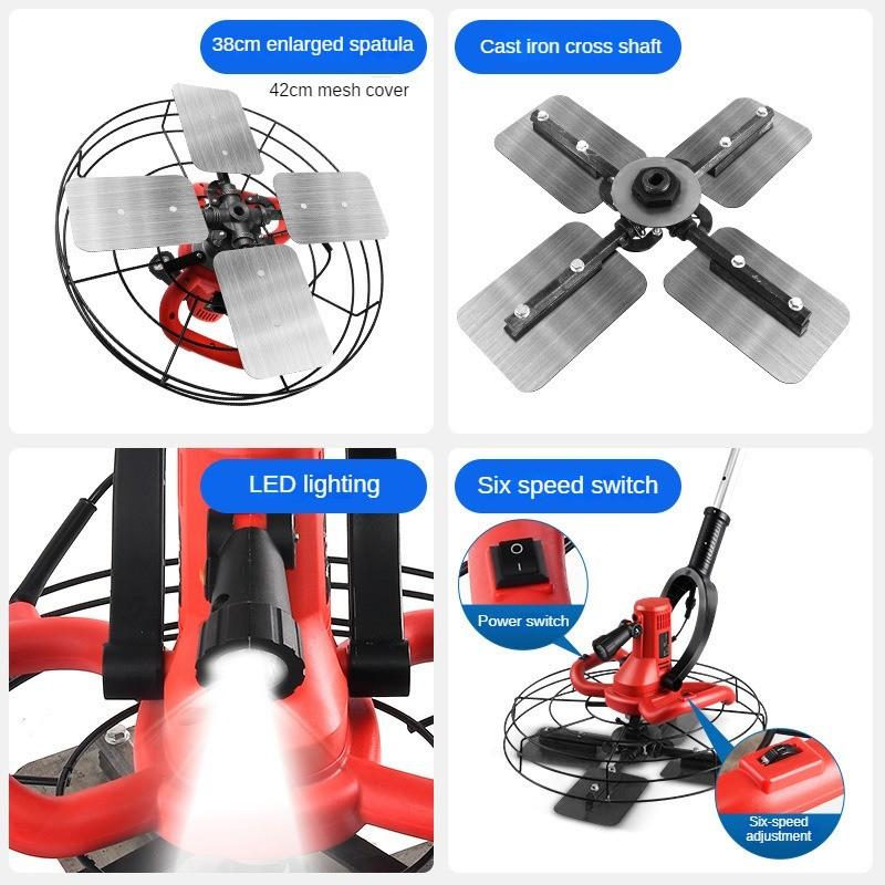 High Power Electric Plastering Machine Cement Concrete Troweling Machine  Multi Functional  Road Surface Finishing Equipment