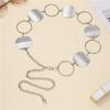 Women's Casual Metal Waist Chain with Round Decorations – Summer Belt Accessory