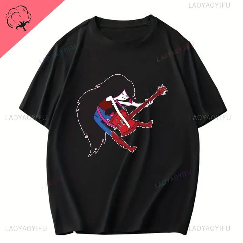 Fashion Adventure Time Cotton T Shirt Marceline The Vampire Queen Short Sleeve T-Shirt Summer O-neck Clothes Unisex Casual Tops