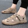 Hochwertige Herren-Mesh-Sandalen Mode Herren Sommer Wasserdichter Schuh Herren Atmungsaktive Outdoor-Freizeit-Slipper Rutschfester Strandschuh