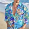 Men's Shirt Hawaiian Floral Butterfly Color Spring Summer Fashion Trend Hot Sale Leisure Outdoor Vacation Plus Size