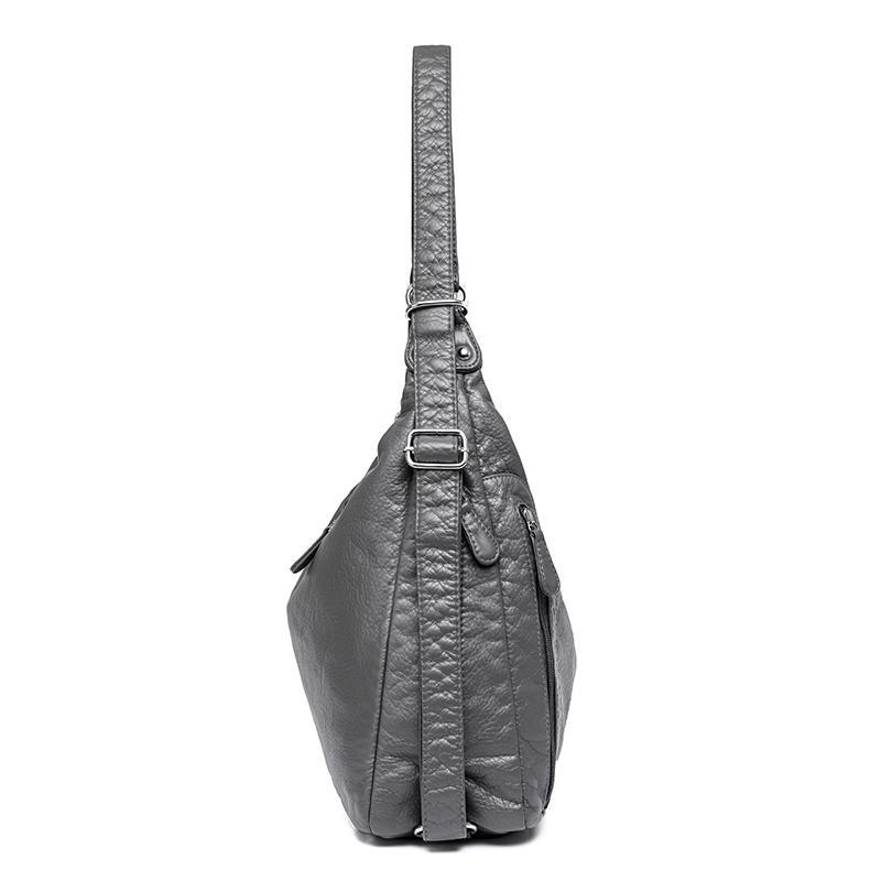 2025 New Large Capacity Middle Aged Women's Bag Multi Layer Lightweight Mother Bag Pu Leather Crossbody Bag Multifunction Shoulder Bag